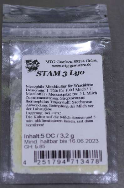Weichkäsekultur STAM 3 Lyo kaufen